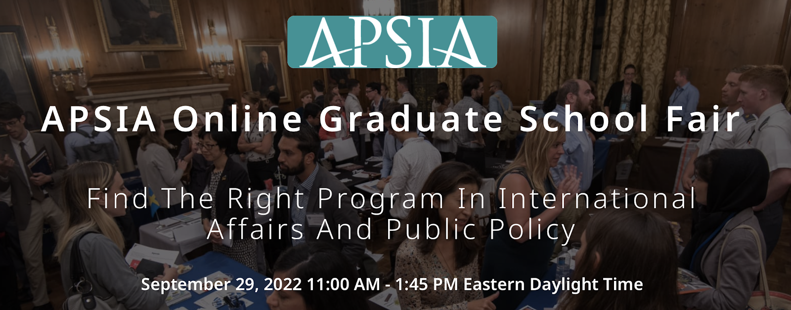 APSIA online graduate school fair - find their program in international affairs and public policy