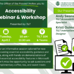 Accessibility Webinar and Workshop