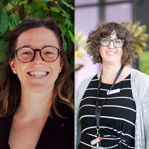 Dr. Martha Calvert and Dr. Caitlin Clark headshots side-by-side