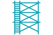Horsetooth blue scaffolding icon
