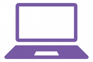Powered Purple laptop icon