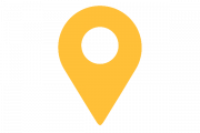 sunshine yellow icon of a location pin